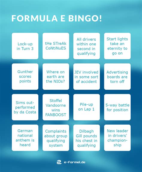 Formula E Bingo: Monaco edition : r/FormulaE .